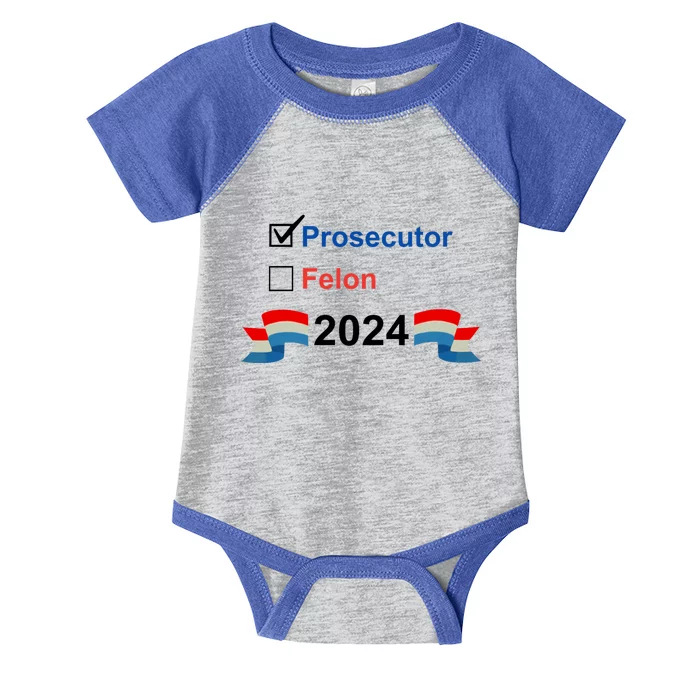 Prosecutor Vs Felon 2024 Infant Baby Jersey Bodysuit