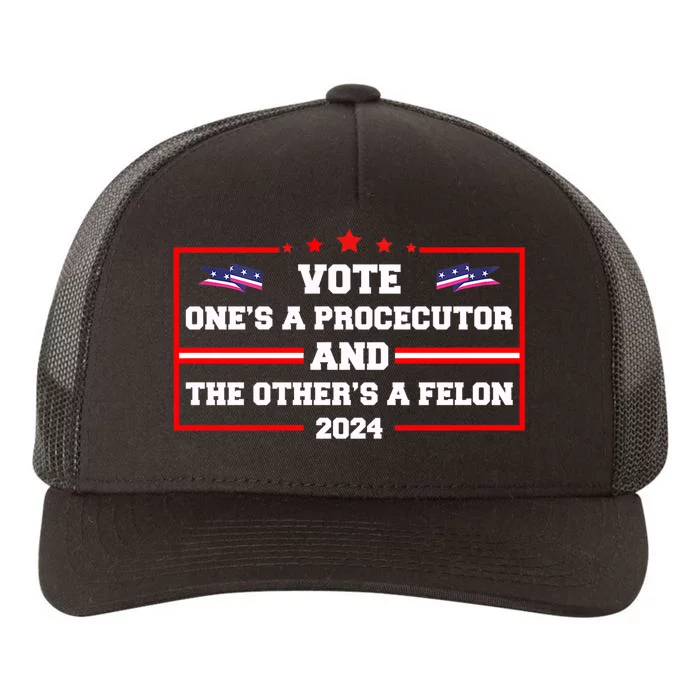 Prosecutor Versus Felon Voter Funny Political Yupoong Adult 5-Panel Trucker Hat