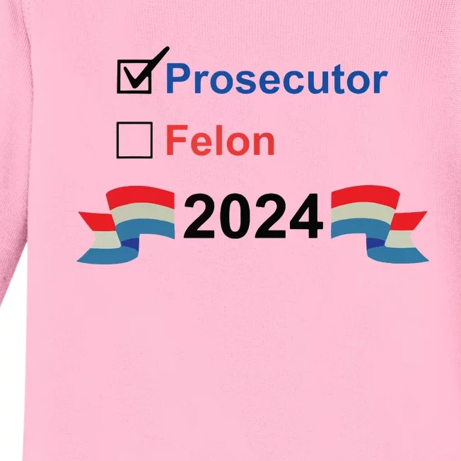 Prosecutor Vs Felon 2024 Baby Long Sleeve Bodysuit