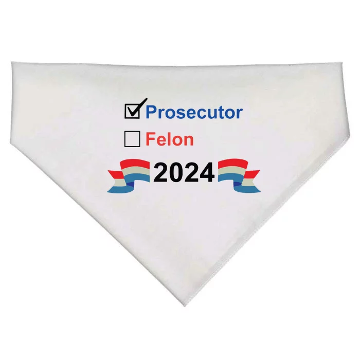 Prosecutor Vs Felon 2024 USA-Made Doggie Bandana