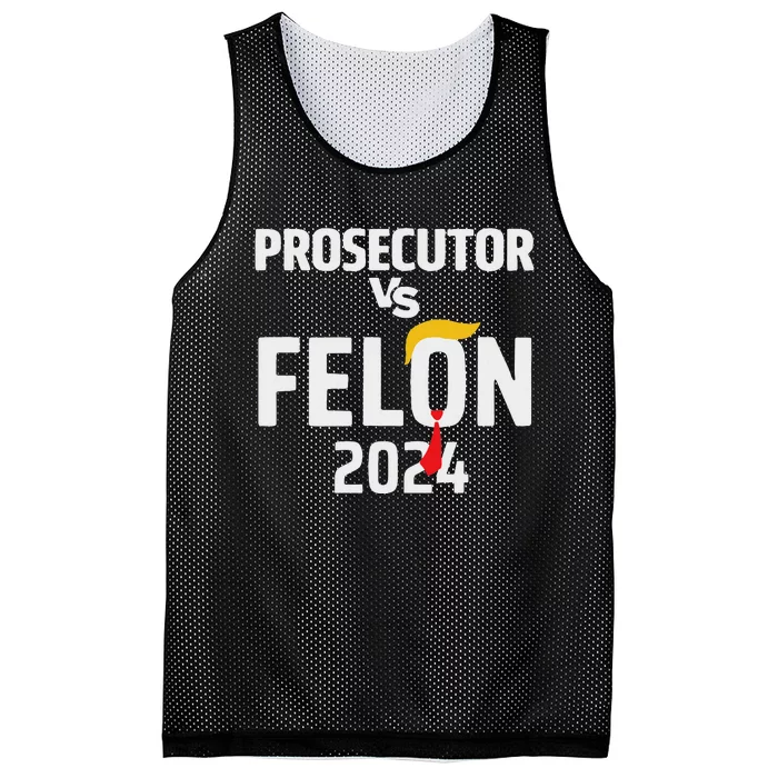 Prosecutor Vs Felon 2024 Funny Voting Election 2024 Mesh Reversible Basketball Jersey Tank