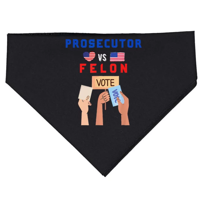 Prosecutor Vs Felon Vote USA-Made Doggie Bandana