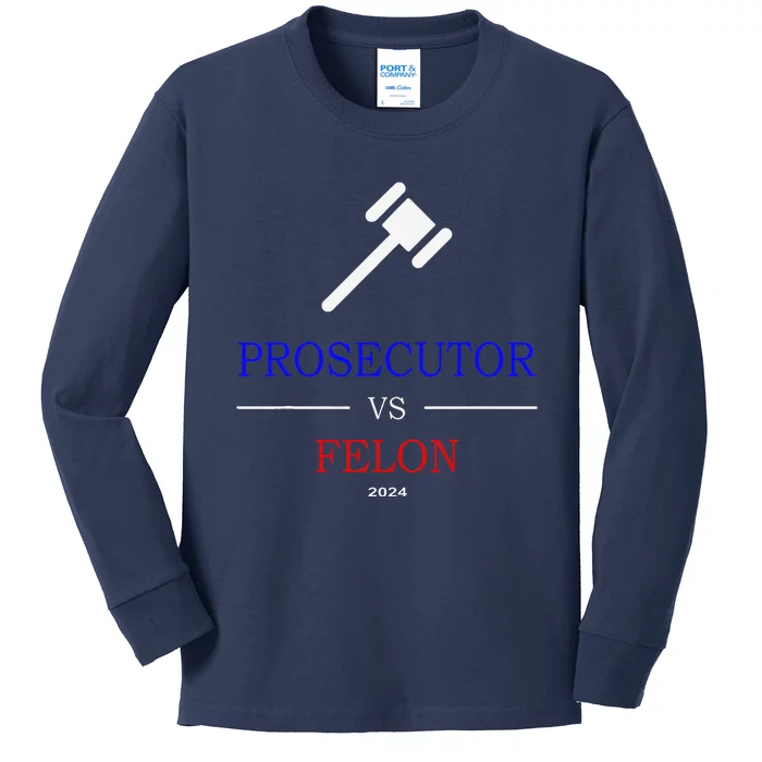 Prosecutor Vs Felon 2024 Kids Long Sleeve Shirt