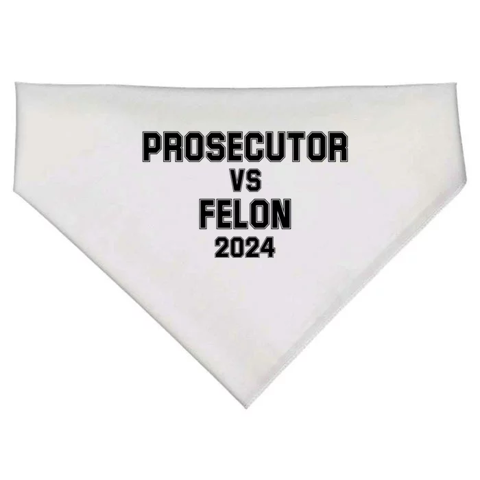 Prosecutor Vs Felon 2024 Politcal USA-Made Doggie Bandana