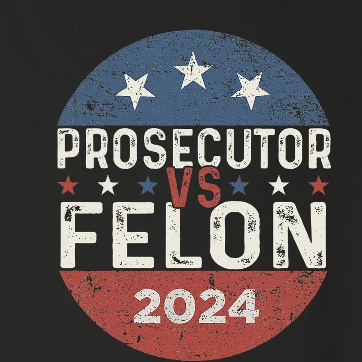 Prosecutor Vs Felon 2024 Retro Stripe Voting Election 2024 Toddler Long Sleeve Shirt