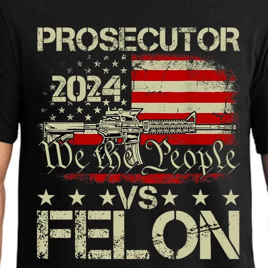 Prosecutor Vs Felon Prosecutor Vs Felon 2024 Election Pajama Set