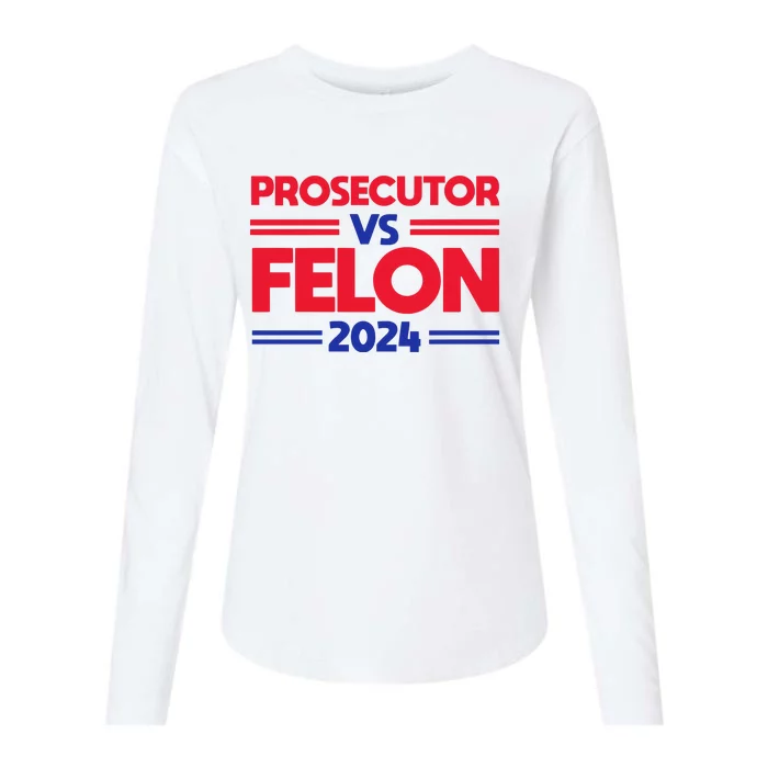 Prosecutor Vs Felon 2024 Kamala Harris Womens Cotton Relaxed Long Sleeve T-Shirt