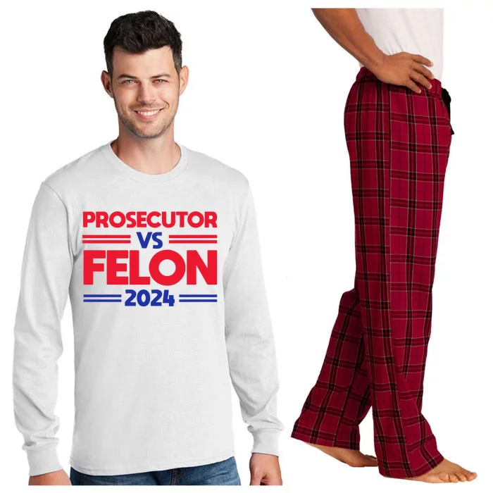 Prosecutor Vs Felon 2024 Kamala Harris Long Sleeve Pajama Set