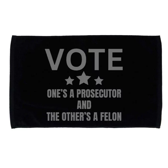 Prosecutor Versus Felon Voter Funny Political Microfiber Hand Towel