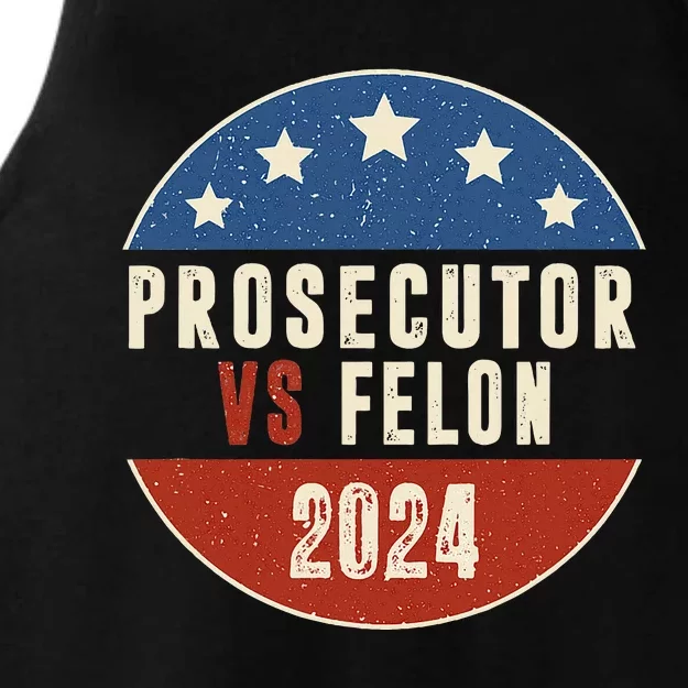 Prosecutor Vs Felon 2024 Vote Design Ladies Tri-Blend Wicking Tank