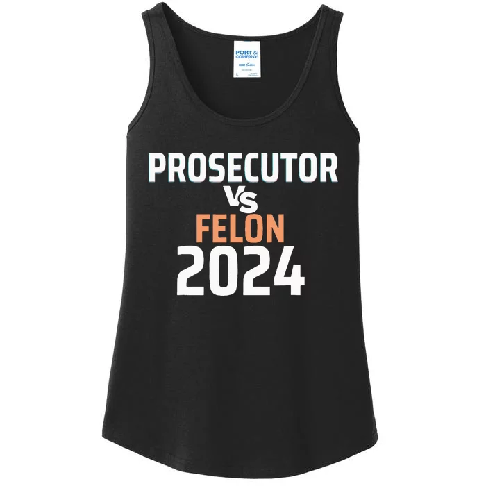 Prosecutor Vs Felon Pro Kamala Harris 2024 President Ladies Essential Tank