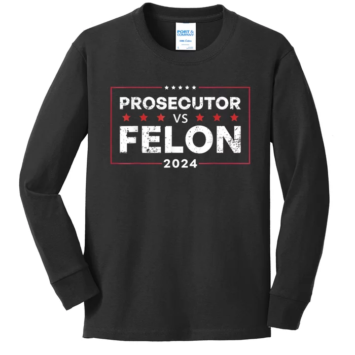 Prosecutor Vs Felon 2024 Kids Long Sleeve Shirt