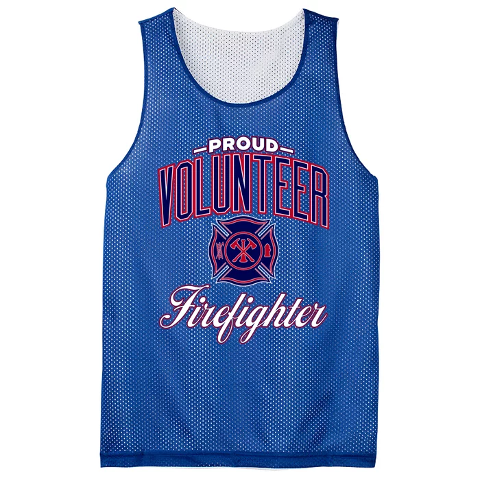 Proud Volunteer Firefighter Cool Gift Mesh Reversible Basketball Jersey Tank