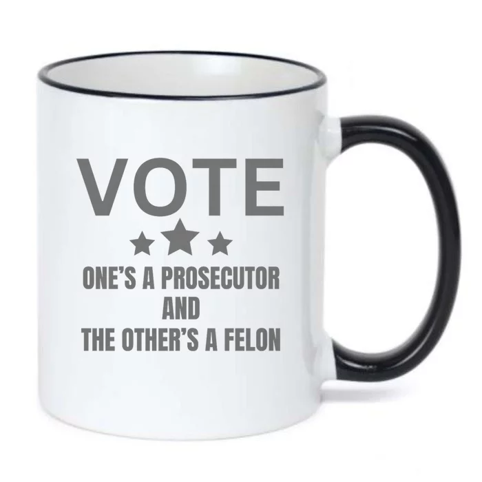 Prosecutor Versus Felon Voter Funny Political Black Color Changing Mug