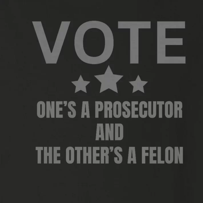 Prosecutor Versus Felon Voter Funny Political Toddler Long Sleeve Shirt