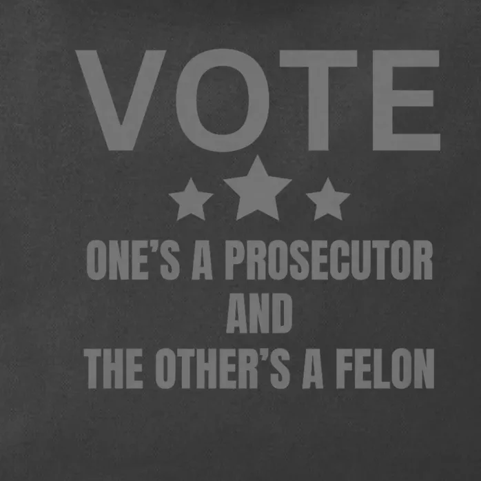 Prosecutor Versus Felon Voter Funny Political Zip Tote Bag