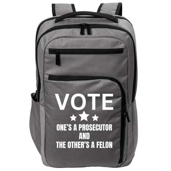 Prosecutor Versus Felon Voter Funny Political Impact Tech Backpack