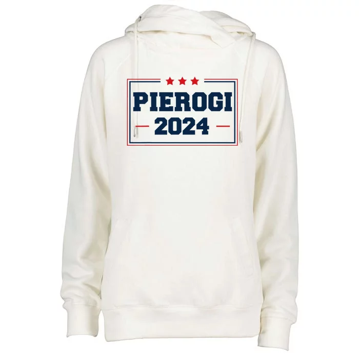 Pierogi Vote For Polish Food In 2024 Womens Funnel Neck Pullover Hood