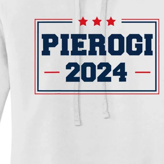 Pierogi Vote For Polish Food In 2024 Women's Pullover Hoodie