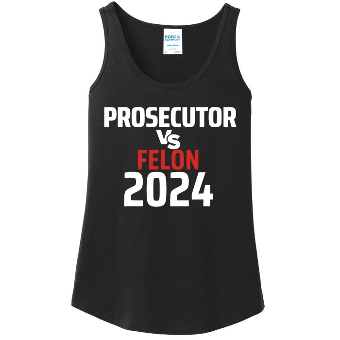 Prosecutor Vs Felon 2024 Funny Voting Election 2024 Ladies Essential Tank