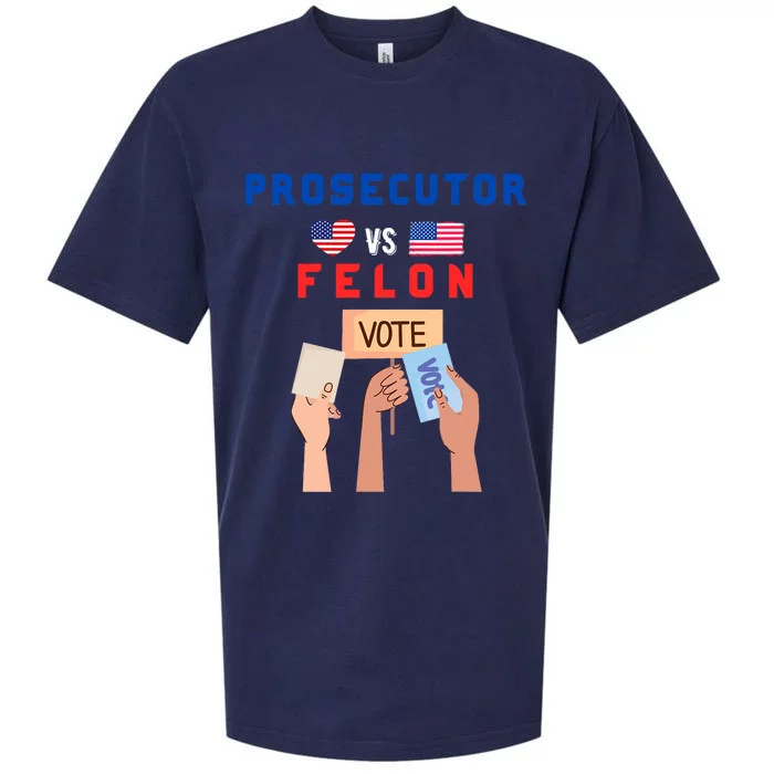 Prosecutor Vs Felon Vote Sueded Cloud Jersey T-Shirt