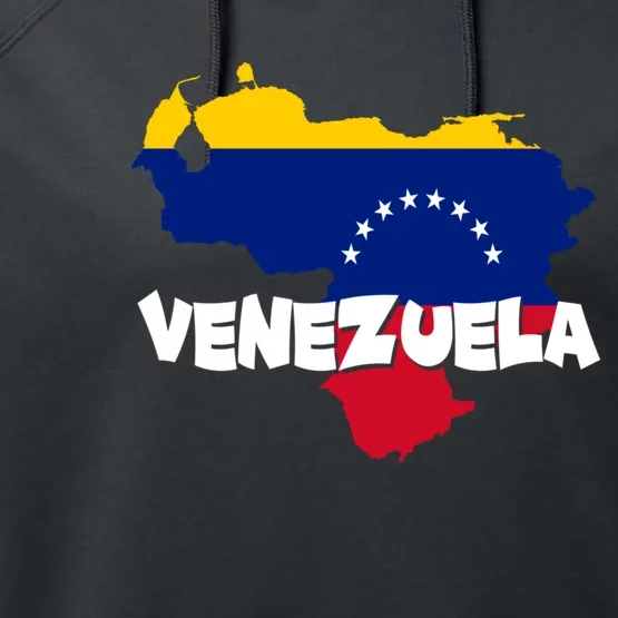 Patriotic Venezuela Flag Venezuelan Pride Venezuela Performance Fleece Hoodie