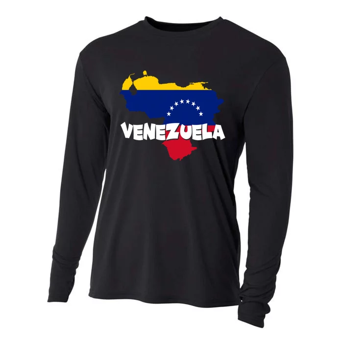 Patriotic Venezuela Flag Venezuelan Pride Venezuela Cooling Performance Long Sleeve Crew