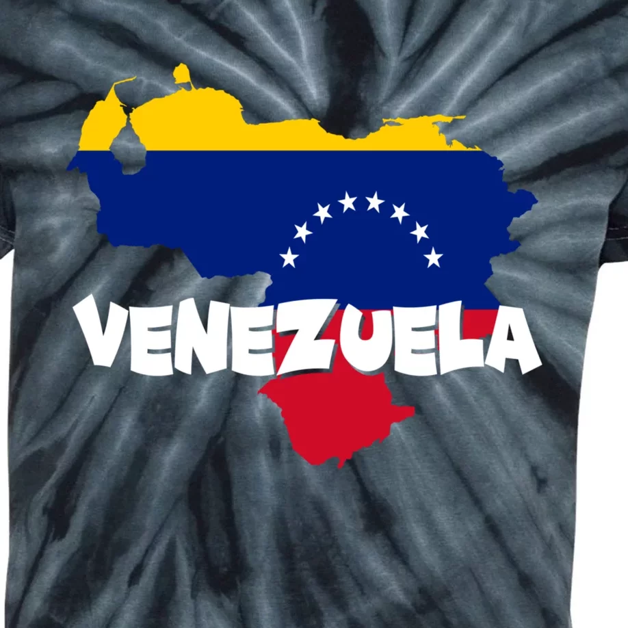 Patriotic Venezuela Flag Venezuelan Pride Venezuela Kids Tie-Dye T-Shirt