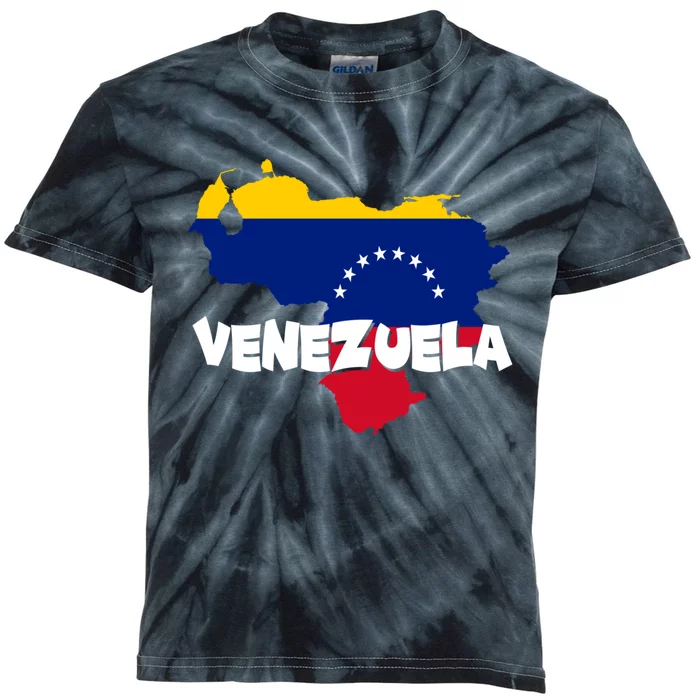 Patriotic Venezuela Flag Venezuelan Pride Venezuela Kids Tie-Dye T-Shirt