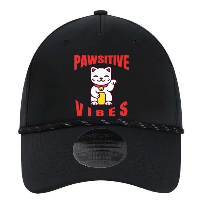 Pawsitive Vibes Funny Cat Japanese Anime Performance The Dyno Cap