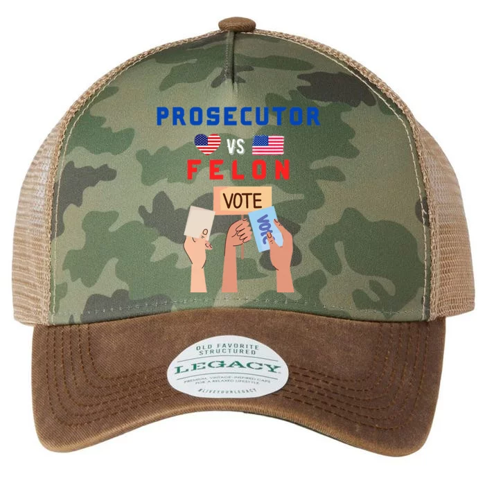 Prosecutor Vs Felon Vote Legacy Tie Dye Trucker Hat