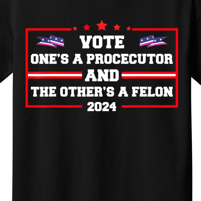 Prosecutor Versus Felon Voter Funny Political Kids T-Shirt