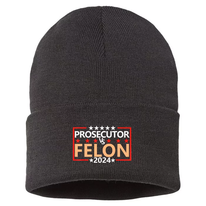 Prosecutor Vs Felon Prosecutor Vs Felon 2024 Sustainable Knit Beanie