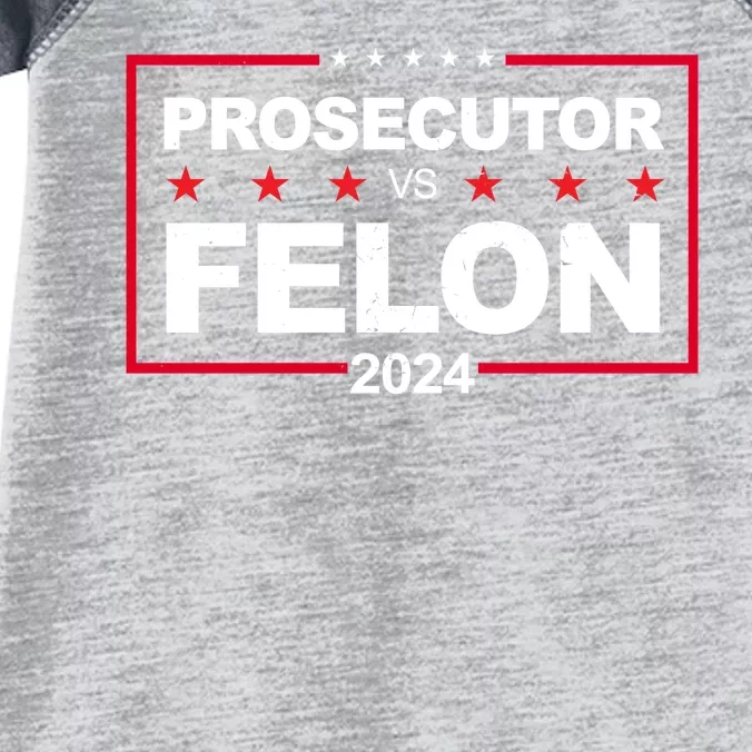 Prosecutor Vs Felon 2024 Election Pro Trump Infant Baby Jersey Bodysuit