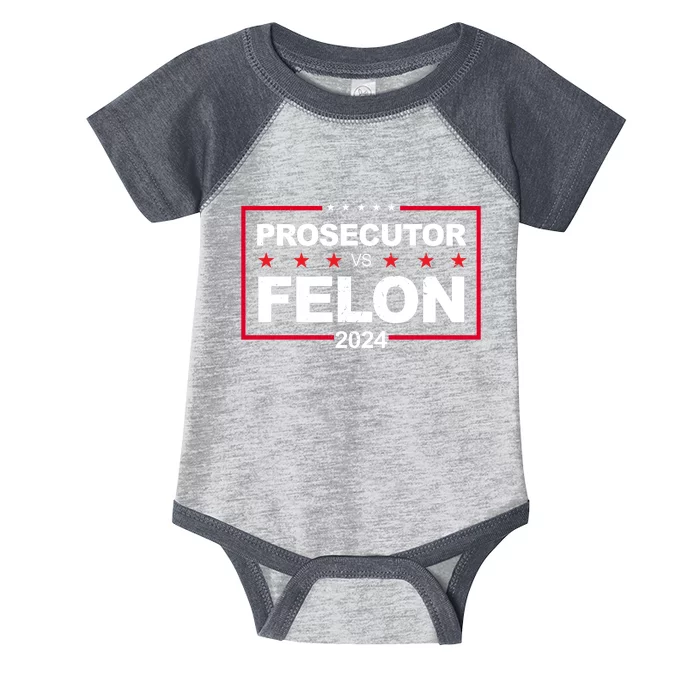 Prosecutor Vs Felon 2024 Election Pro Trump Infant Baby Jersey Bodysuit