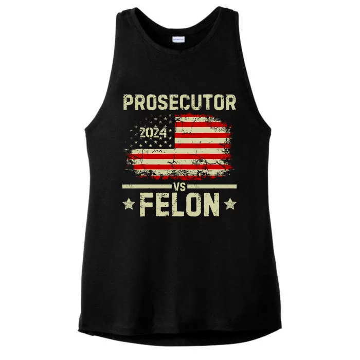 Prosecutor Vs Felon 2024 Ladies Tri-Blend Wicking Tank