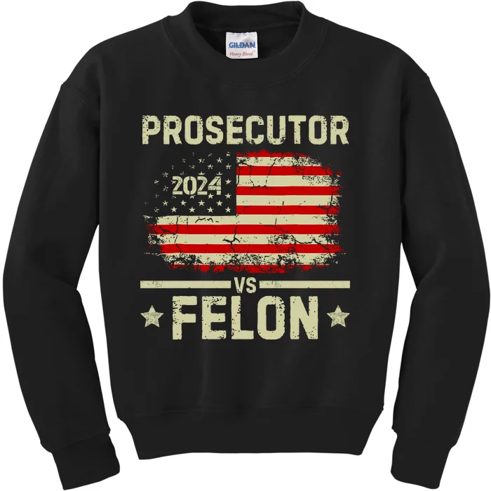 Prosecutor Vs Felon 2024 Kids Sweatshirt