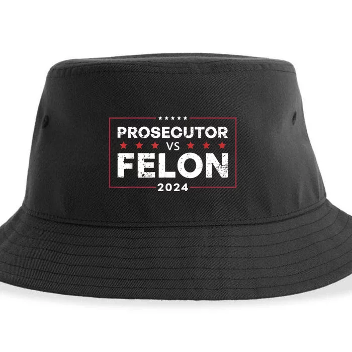 Prosecutor Vs Felon 2024 Funny Voting Election 2024 Sustainable Bucket Hat