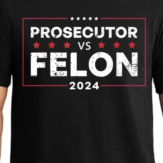 Prosecutor Vs Felon Funny Voting Election 2024 Pajama Set