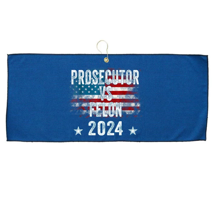 Prosecutor Vs Felon 2024 Large Microfiber Waffle Golf Towel