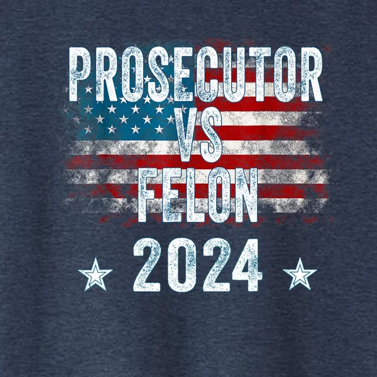 Prosecutor Vs Felon 2024 Women's Crop Top Tee