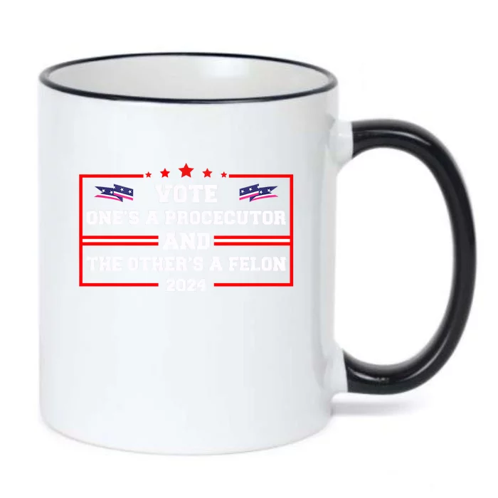 Prosecutor Versus Felon Voter Funny Political Black Color Changing Mug