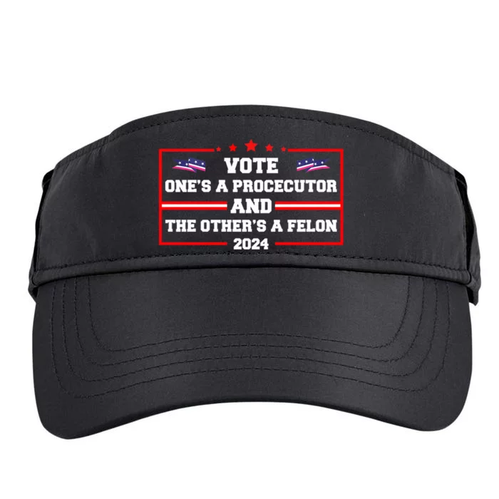 Prosecutor Versus Felon Voter Funny Political Adult Drive Performance Visor