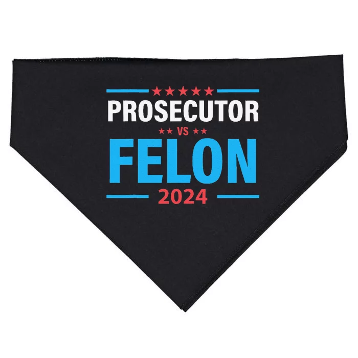 Prosecutor Versus Felon Political Voter USA-Made Doggie Bandana