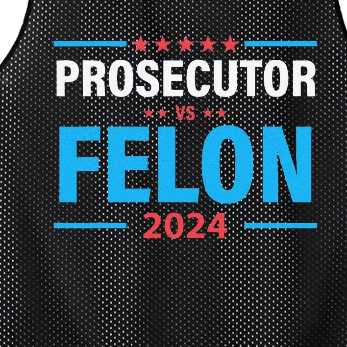 Prosecutor Versus Felon Political Voter Mesh Reversible Basketball Jersey Tank