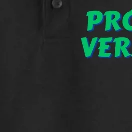 Proud Vermin Funny Quote Dry Zone Grid Performance Polo