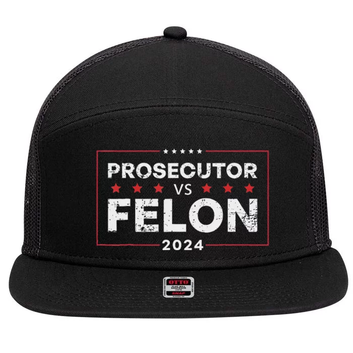 Prosecutor Vs Felon 2024 7 Panel Mesh Trucker Snapback Hat