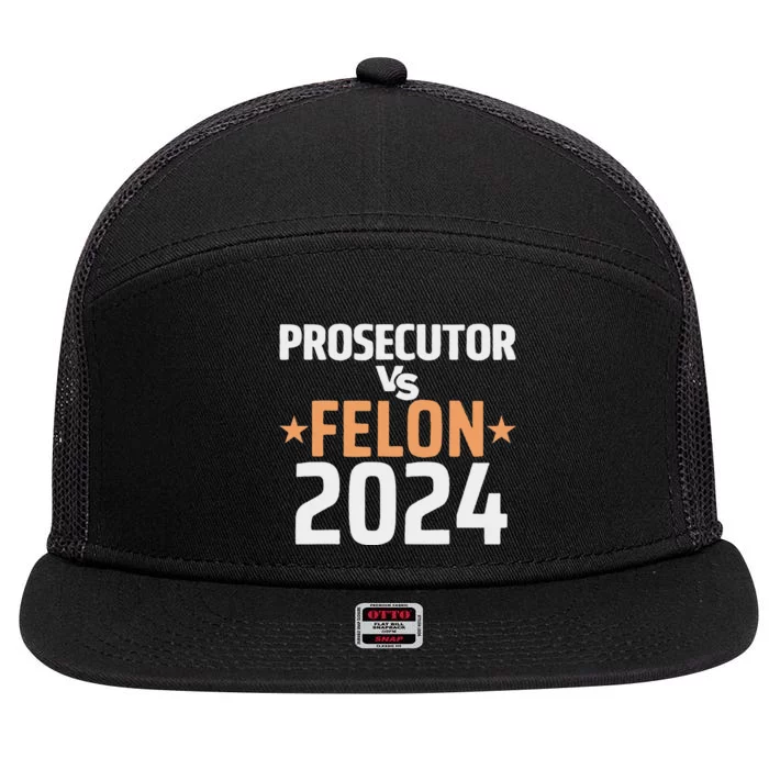 Prosecutor Vs Felon Prosecutor Vs Felon 2024 7 Panel Mesh Trucker Snapback Hat