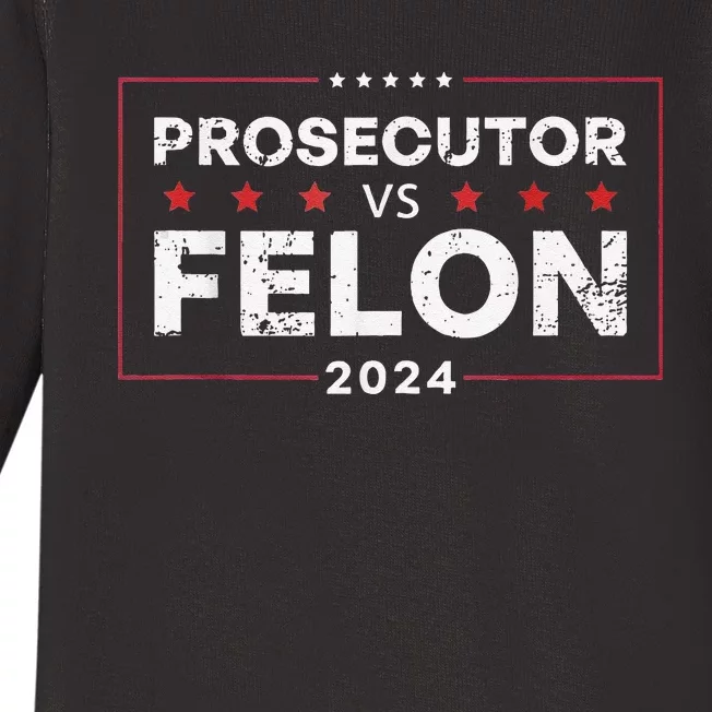 Prosecutor Vs Felon 2024 Yes We Kam Madam Harris Fun Baby Long Sleeve Bodysuit