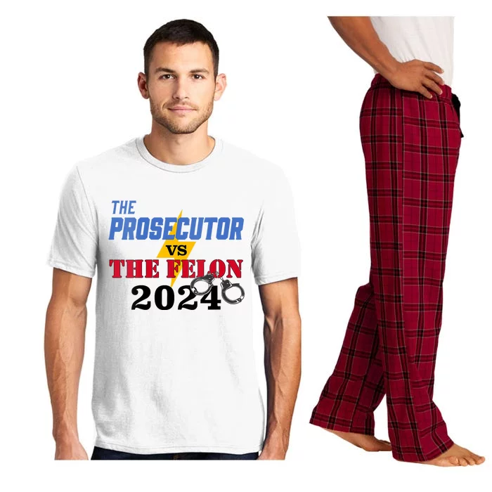 Prosecutor Vs Felon Pro Kamala Harris For President 2024 Pajama Set